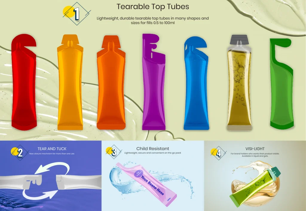 Liquid Gel Supplement Stick packs options